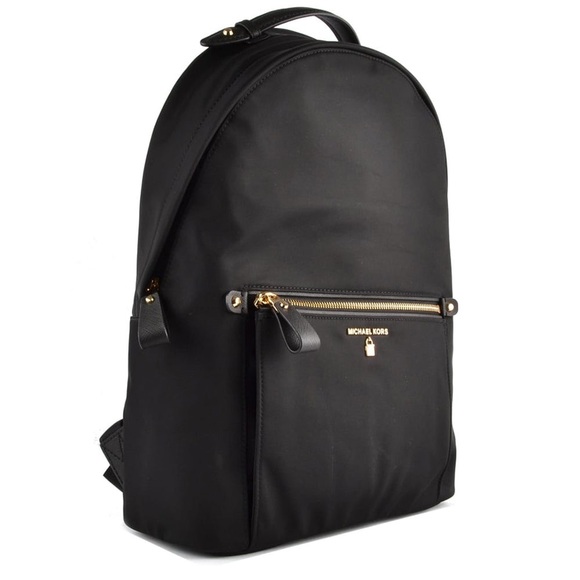Michael Kors Kelsey Nylon Large Back Pack Bag- Black - Picture 2 of 11